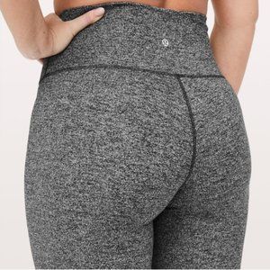 Heathered Black Lululemon Align Leggings 28'